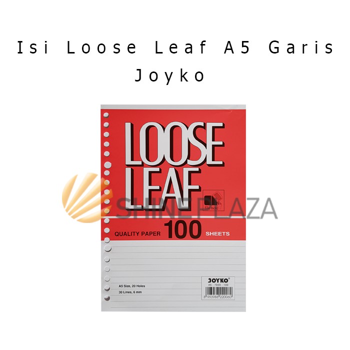 

Promo Isi Loose Leaf - Binder Garis A5 Joyko Diskon