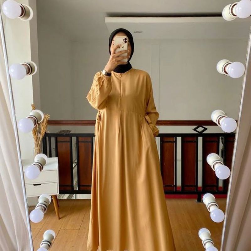 KANAYA Dress Remaja Rayon Twill Premium Gamis Busui