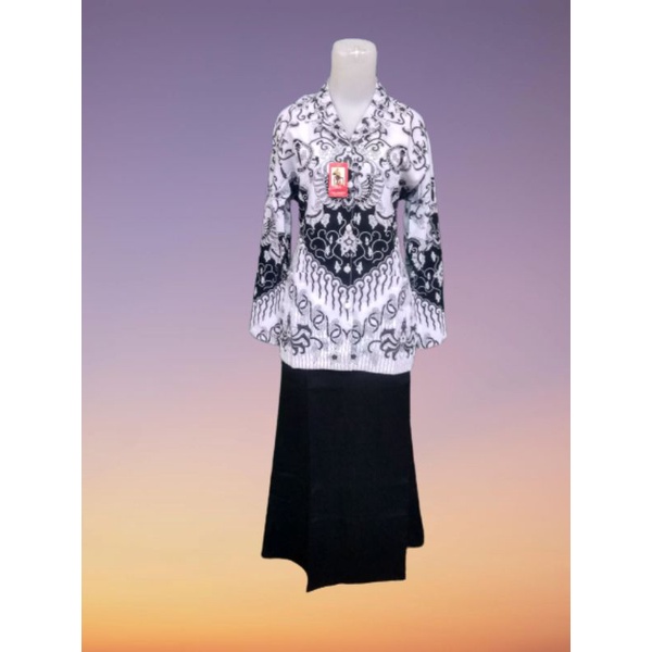 Seragam PGRI/Baju Pgri/Batik Pgri Ukuran Jumbo Pria Wanita Sutra/Silky XXL, XXXL, 5L, 6L furing