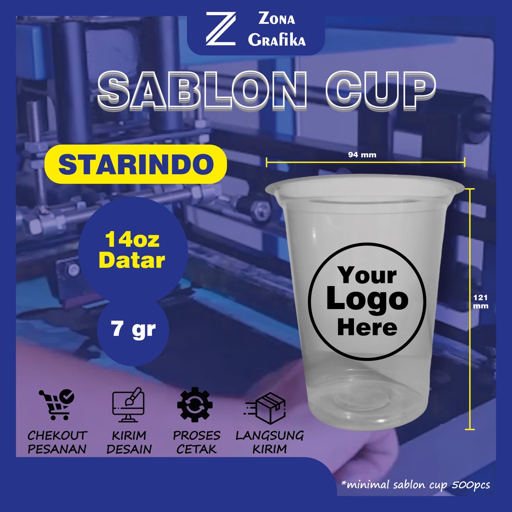 Sablon Cup STARINDO 14 oz