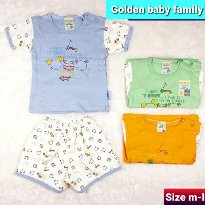 3 set Baju setelan Pendek  Chiko Cik bahan kaos katun Size M-L