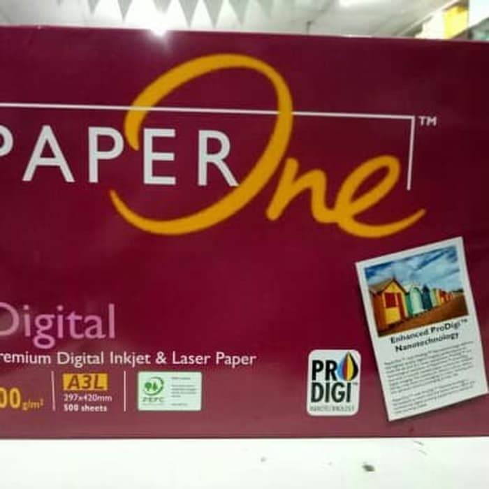 

Kertas HVS A3 - 100 Gram Paper One Fotocopy Inkjet & Laser Paper