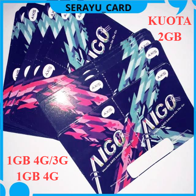 Voucher Axis AIGO KUOTA 2GB ( 1 GB 3G/4G + 1 GB 4G )