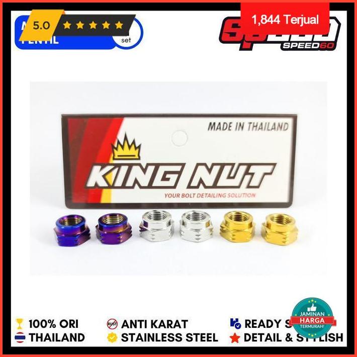 7.7 Tutup Pentil Piston Dan Mur Pentil Probolt Stainless King Nut Thailand - Hanya Baut, Gold