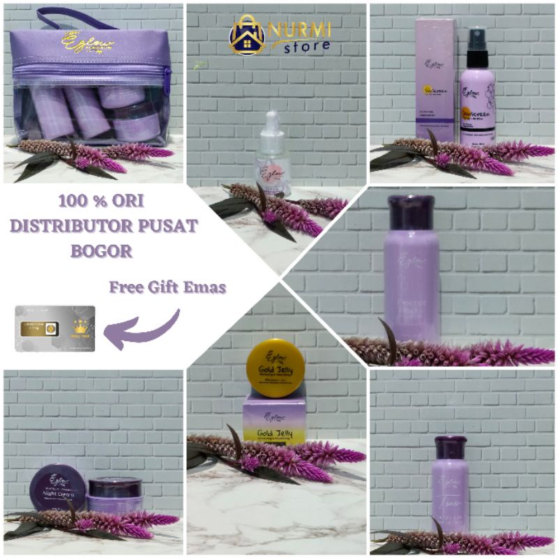✨NURMI-STORE✨EGLOW PLATINUM/SKINCARE BPOM/SKINCARE AMAN MURAH/Paket perawatan wajah murah