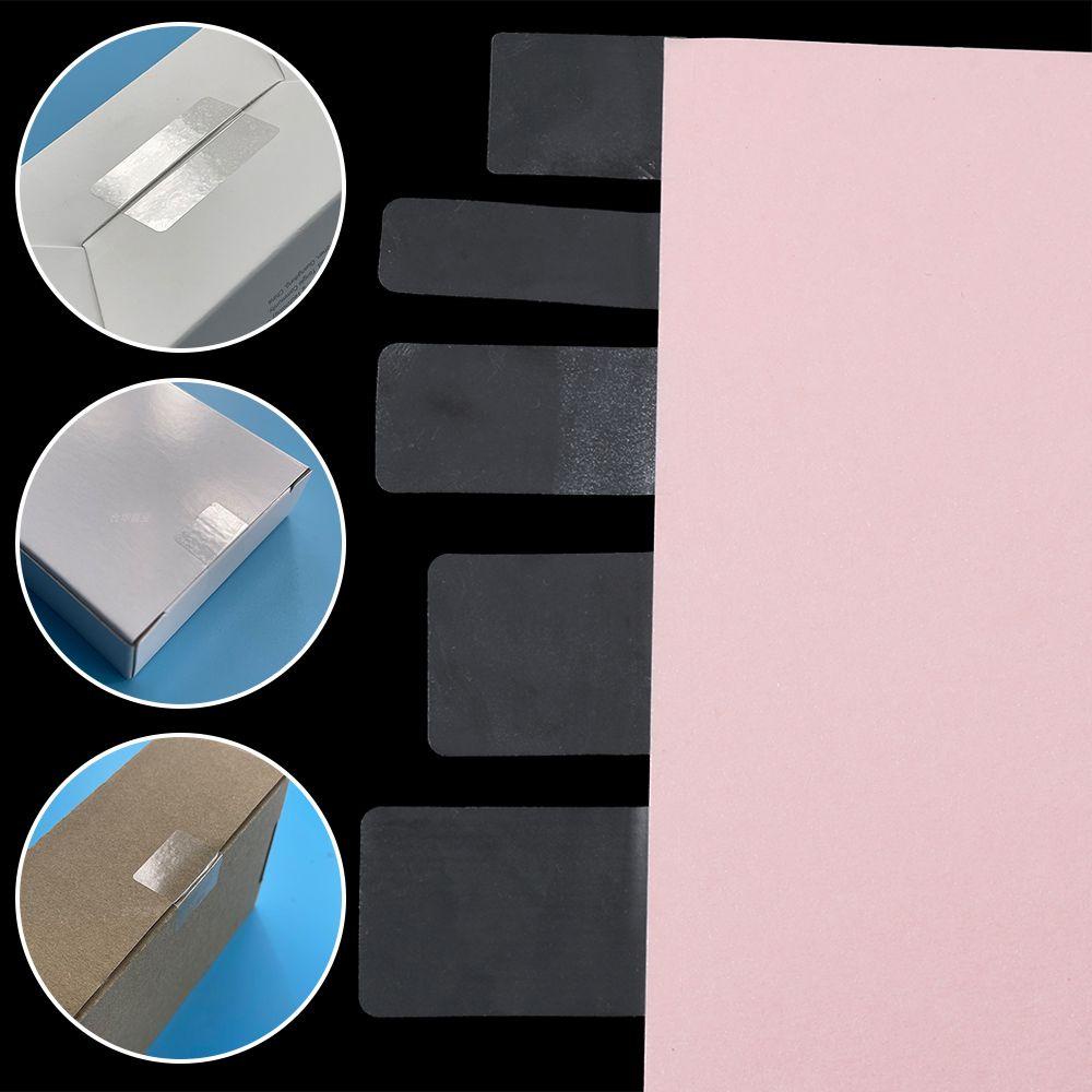 Populer 1000pcs Sealing Sticker Bening Perlengkapan Kantor PVC Self Adhesive Label