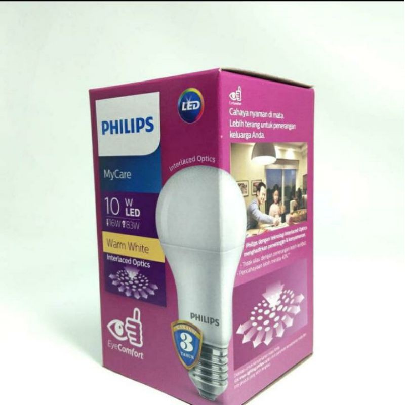 Lampu LED Philips 10 Watt Kuning WarmWhite