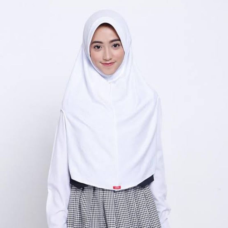 bergo sekolah cemerlang putih zoya