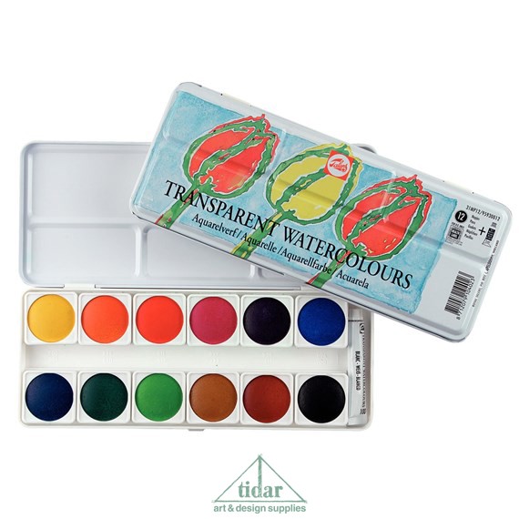 

Royal Talens Transparent Watercolours / Watercolor / Cat Air Talens Transparan 12 Warna