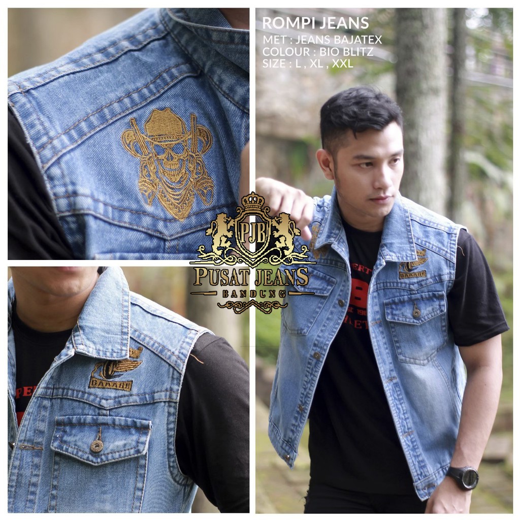 RCL - JAKET ROMPI JEANS THE BERRY - ROMPI JEANS COWOK - ROMPI MOTOR