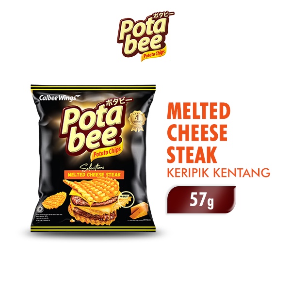 Potabee Keripik Kentang Selections Melted Cheese 57 gr