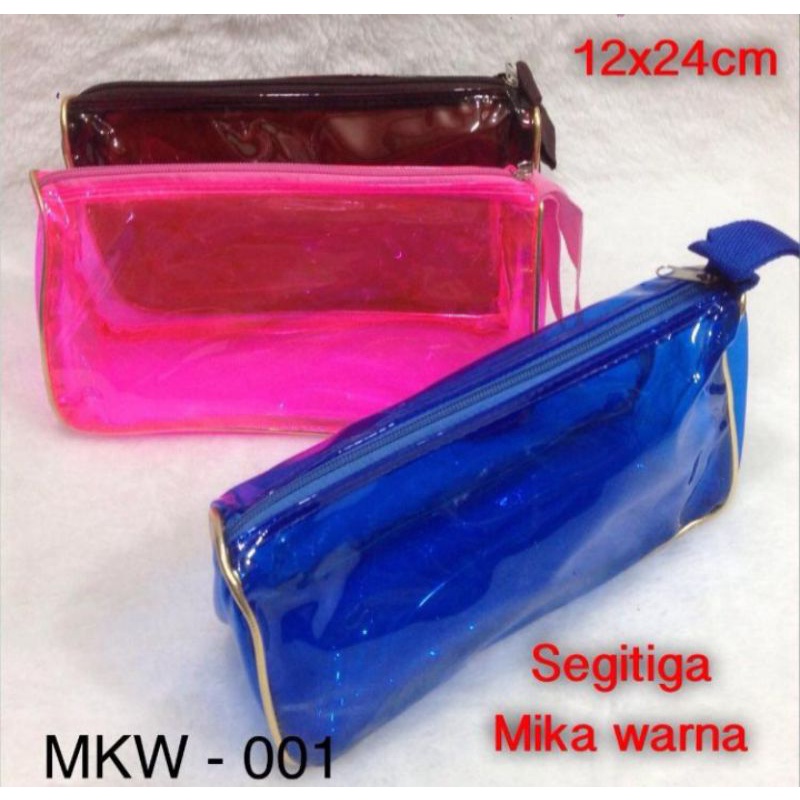 Dompet mika Warna/Pouch Kosmetik Mika Warna/ Tempat Sabun