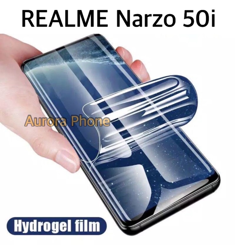 Realme Narzo 50i Hydrogel Screen Protector Hydrogel Realme Narzo 50i Anti Gores Realme Narzo 50i Pel