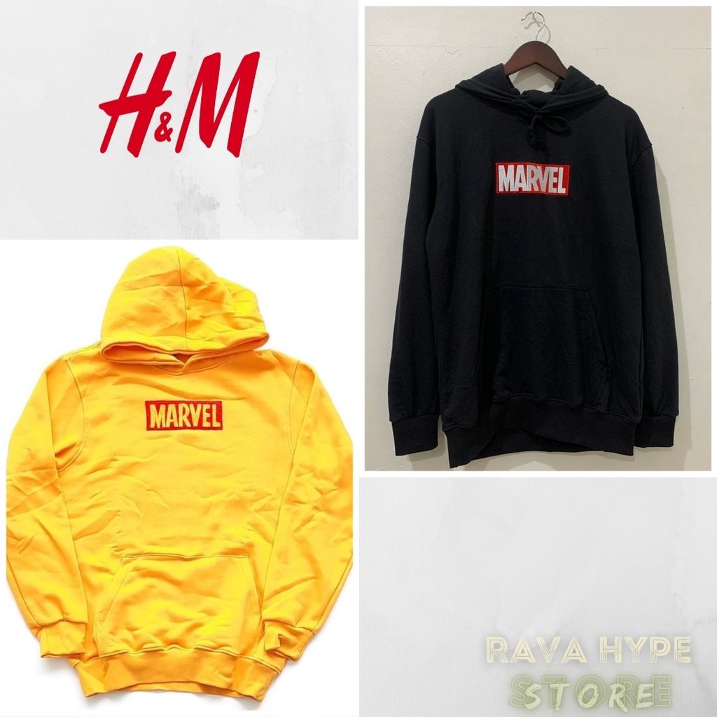 H&amp;M Hoodie Marvel / Hoodie HnM Jaket Sweater Hoodie Pria Wanita