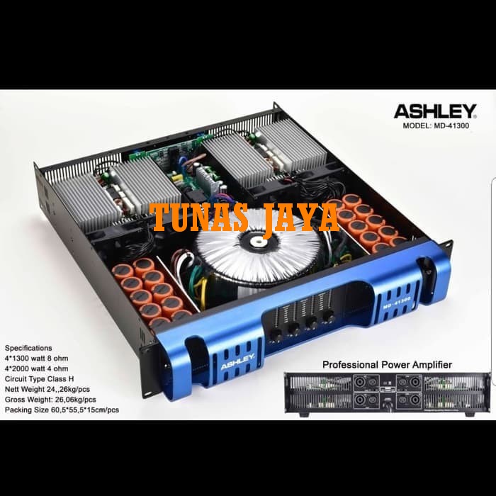Power Ashley MD41300 - MD 41300 Original Amplifier 4 Channel Class H