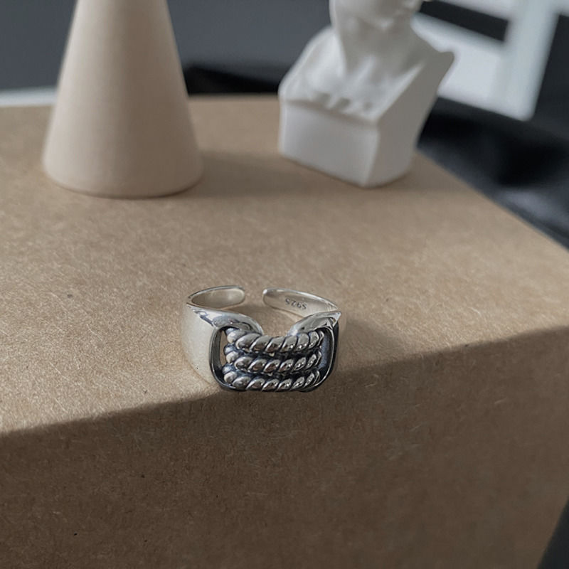 Cincin Model Kepang Gaya Korea Harajuku