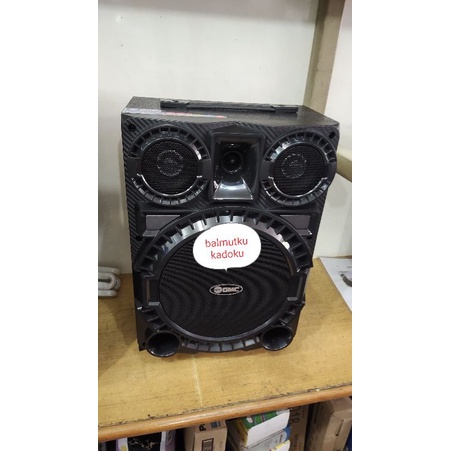 SPEAKER GMC PORTABLE 897S GMC 897 S BLUETOOTH KARAOKE 8 INCH