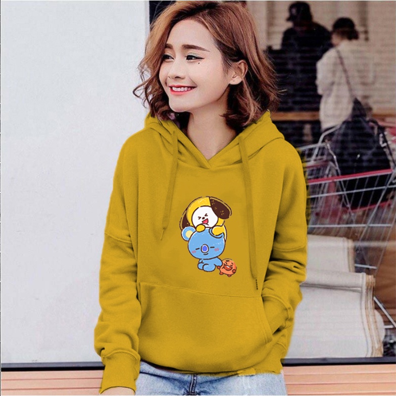 Lilipop.id Sweater Wanita Bts Chimmy Hoodie Jumper Outwear