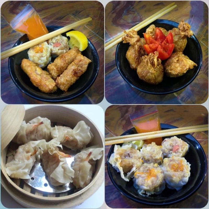 dimsum siomay lumpia ayam udang telur puyuh tahu bakso  kukus siap makan ready to eat