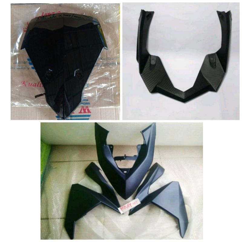 Full set tameng body depan halus vario 125 150 Led Old tahun 2016 2017 Biru doff Matte blue