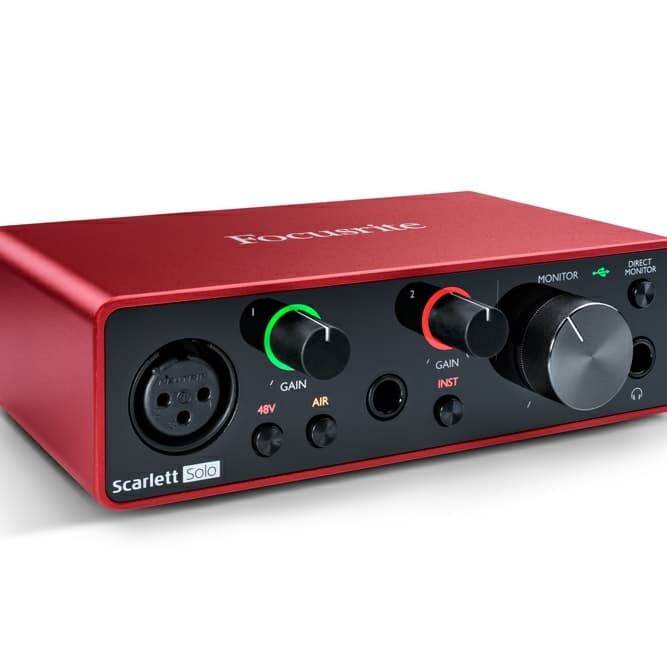 SOUNDCARD FOCUSRITE SCARLET SOLO (3RD GEN)