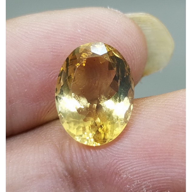 Batu Akik Bagus Asli Kecubung Emas Kuning Sitrin Original