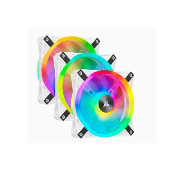 Fan Casing CORSAIR iCUE QL120 RGB 120mm PWM White Fan — Triple Fan