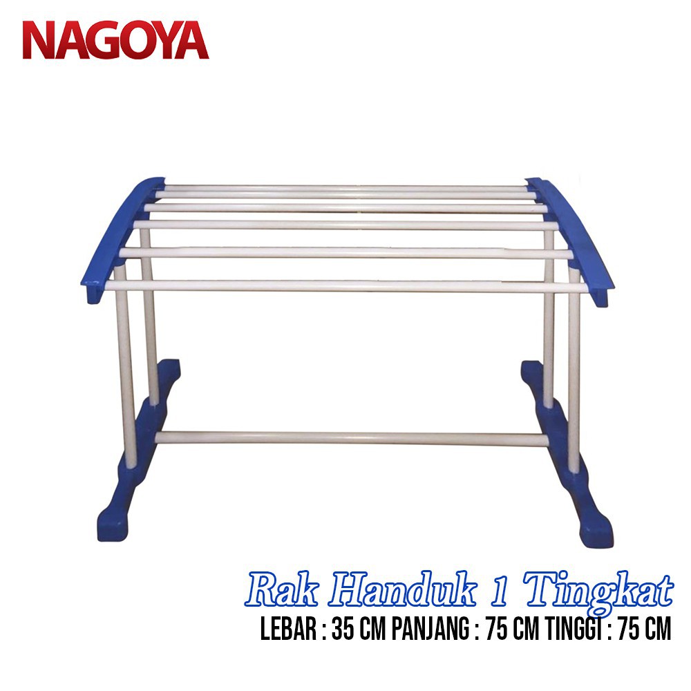 KTMSTORE RAK JEMURAN HANDUK NAGOYA 1 SUSUN Nagoya 509 Jemuran Lipat Rak Jemuran Handuk