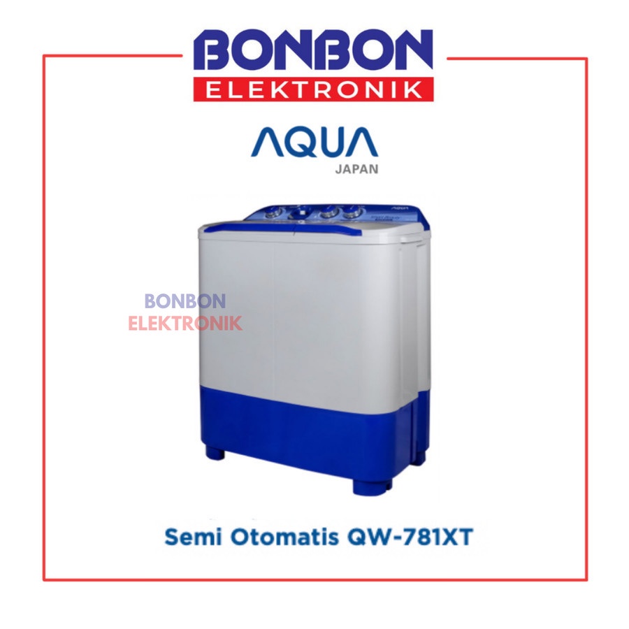 AQUA Mesin Cuci 2 Tabung QW-781XT / QW 781 XT / QW781XT