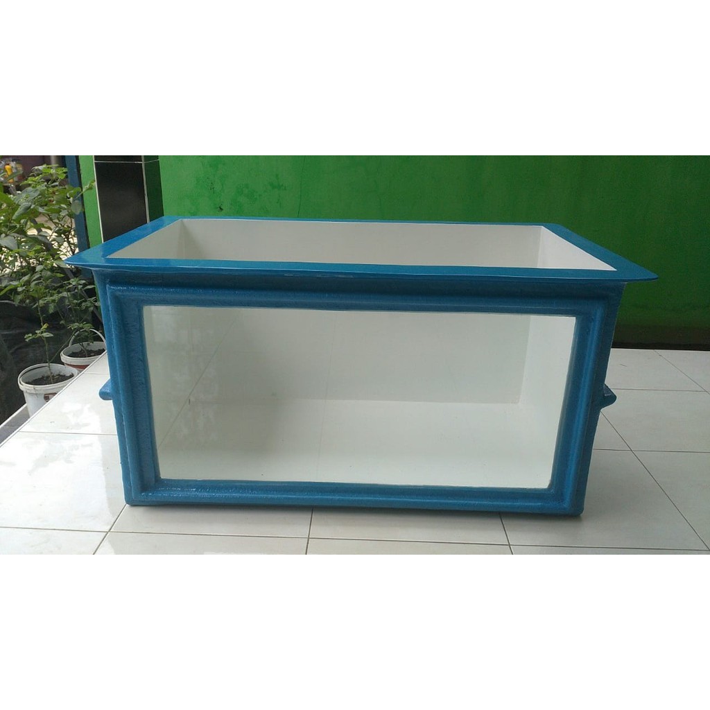 Bak Fiber  Kolam Ikan Kombinasi Kaca 10mm UK. 120 x 65 x 65 cm