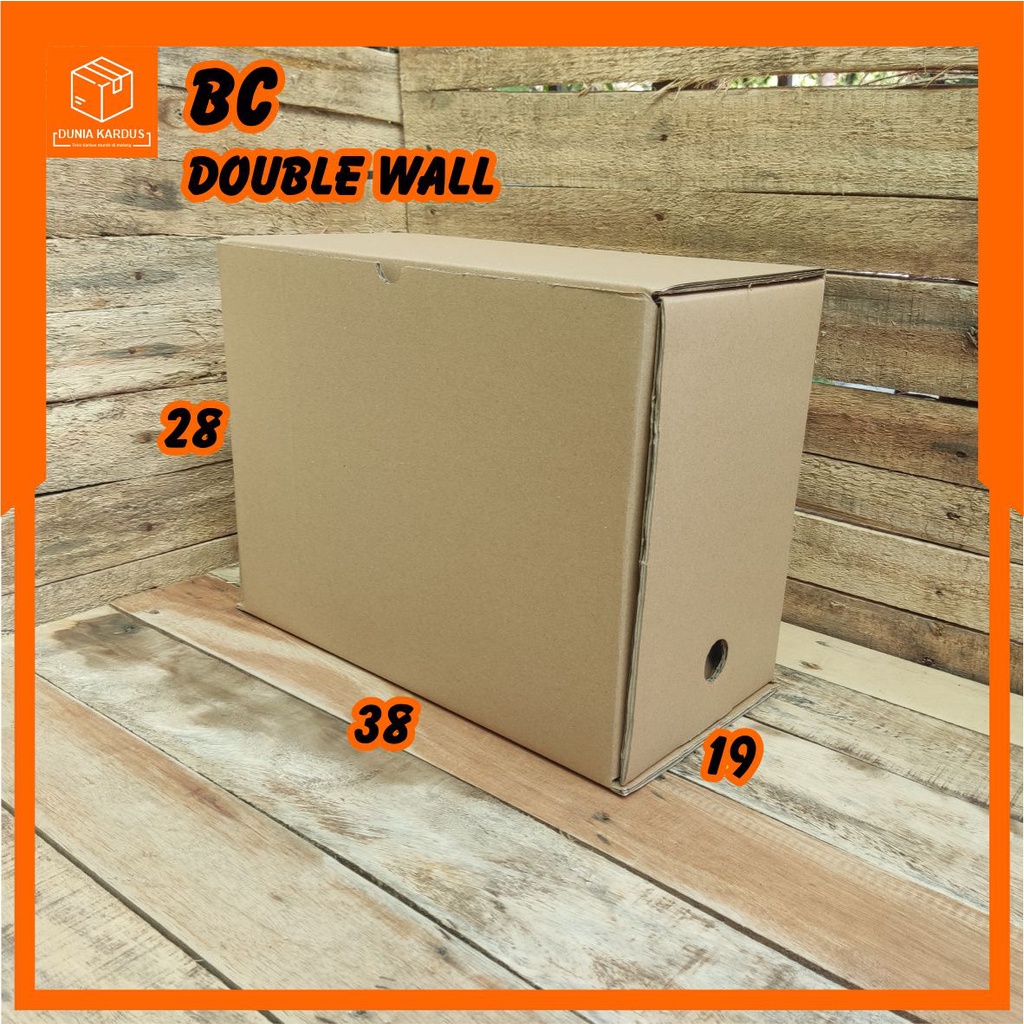 

KARDUS BOX ARSIP POLOS 38x19x28 CM DOUBLE WALL | BOX DOKUMEN | BOX PENTING | BOX ARSIP