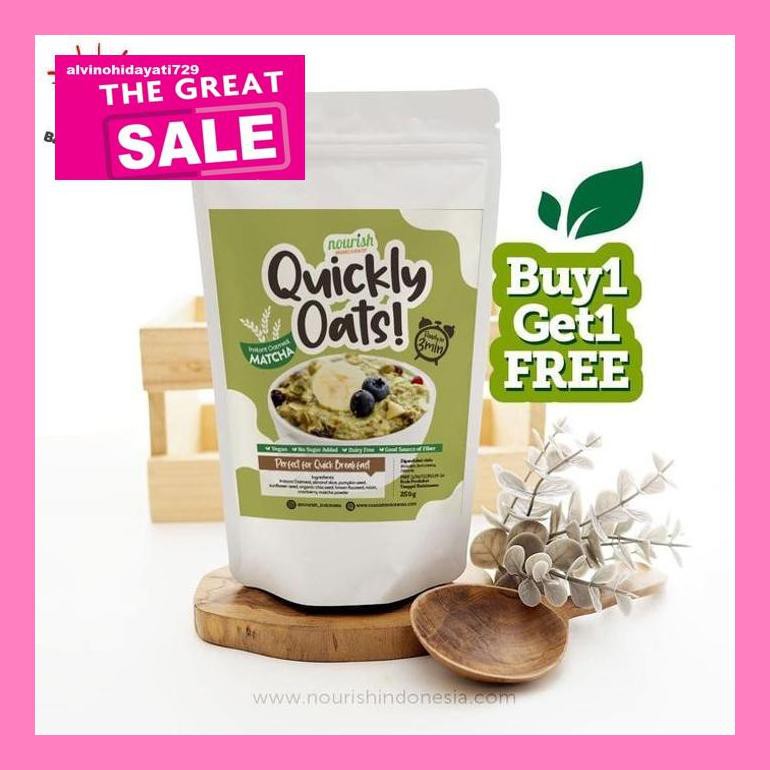 

Al04Nind Quickly Oats! Instant Oatmeal Matcha Buy 1 Get 1 Free (250Gr X 2Pc) Indvvl03