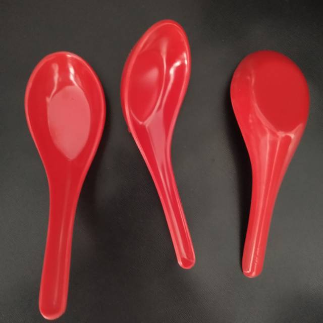 SENDOK MELAMINE MERAH / SENDOK BEBEK / SENDOK BUBUR