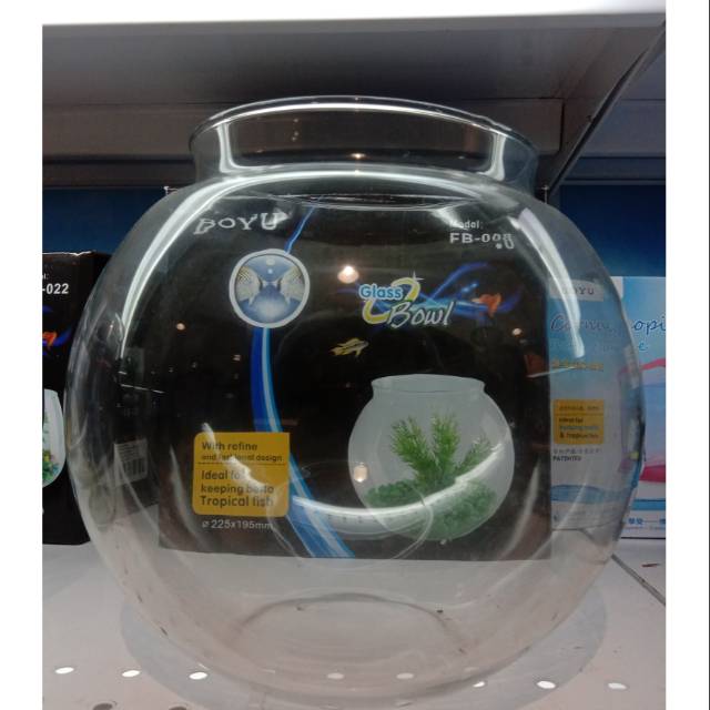 BOYU AQUARIUM KACA - GLASS FISH BOWL FB-008