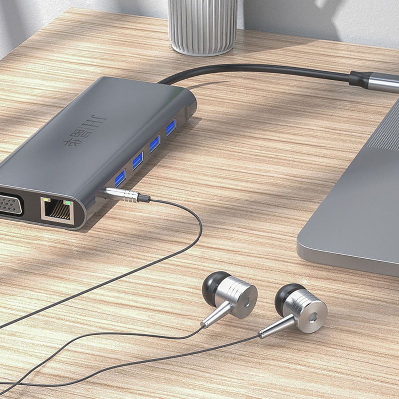 Zzz Dock Hub USB-C 3.0 + HDMI 4K Untuk Laptop