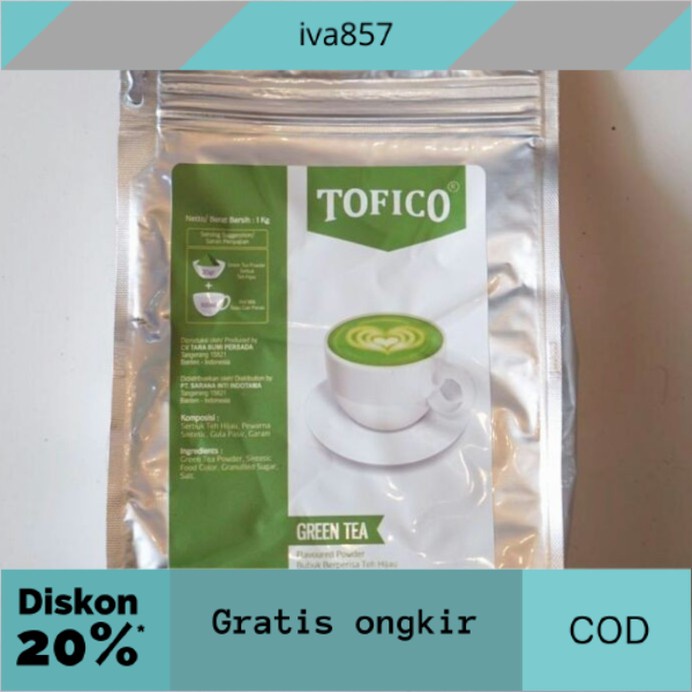 

PROMO Tofico Green Tea Powder (Matcha Powder) - 1kg GRATIS ONGKIR