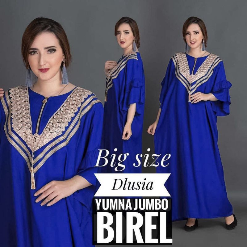 [12.12] DASTER ARAB JUMBO LD 140 CM Yumna BIG SIZE Renda Polos Daster busui daster bumil/bc