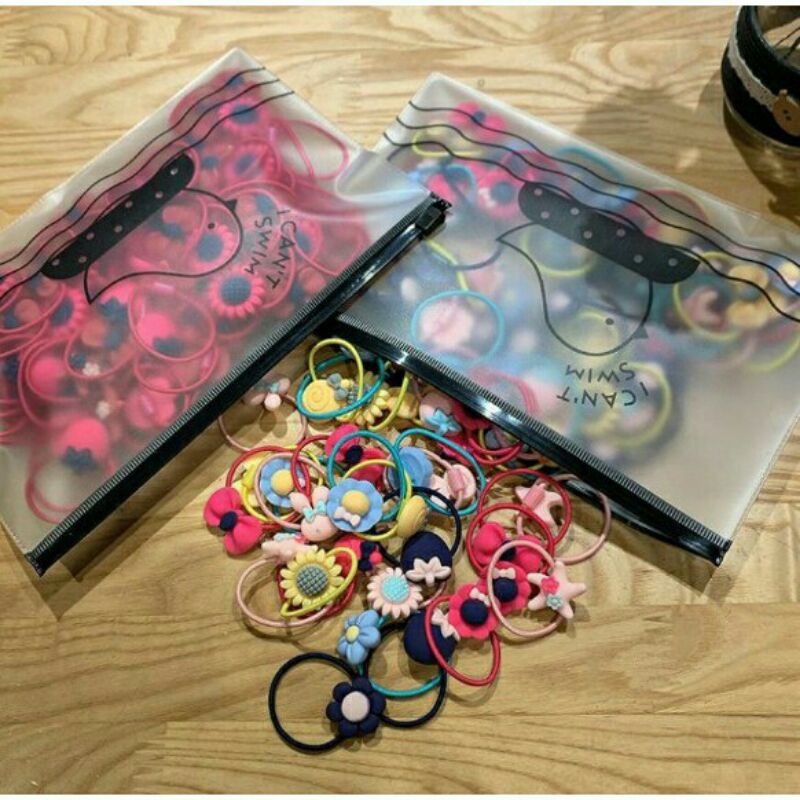 Ikat rambut candy lucu free pouch