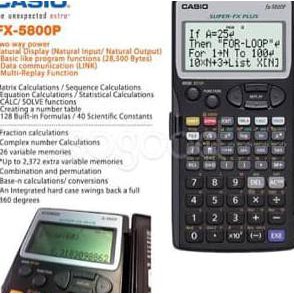 

Promo Casio Calculator FX 5800 P Programmable Scientific Terlaris