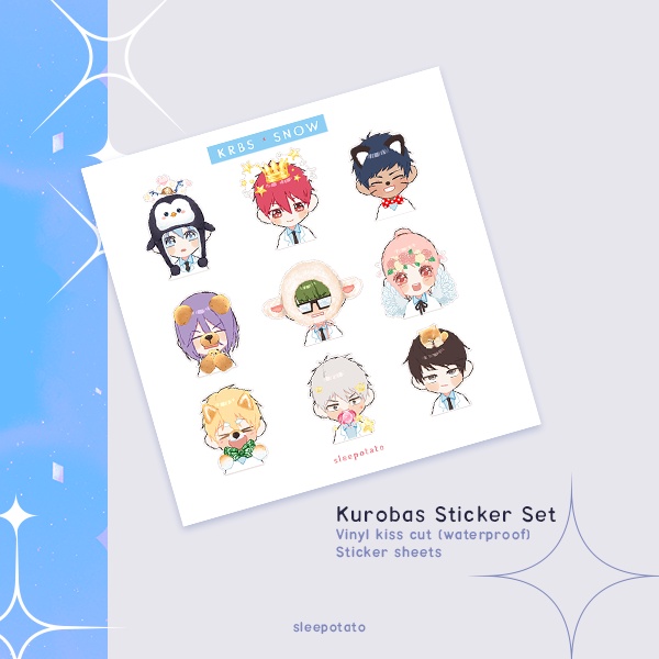 

[FANMERCH] Kuroko no Basket Sticker Sheet