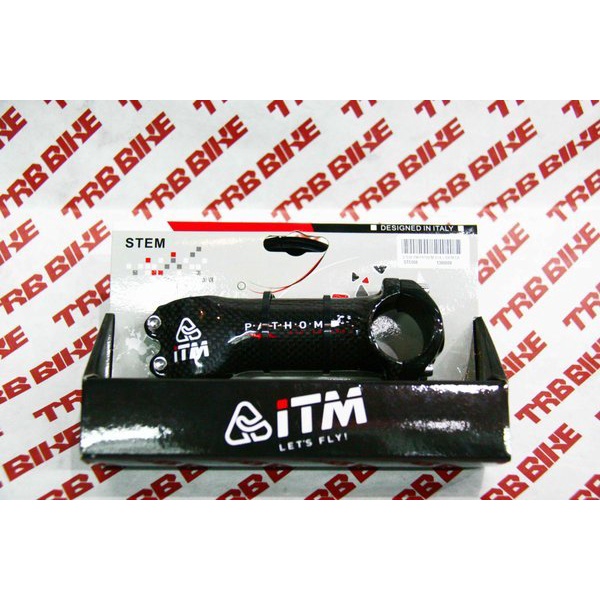 Stem Sepeda ITM Pathom Carbon Wrap Black Red 70-100mm