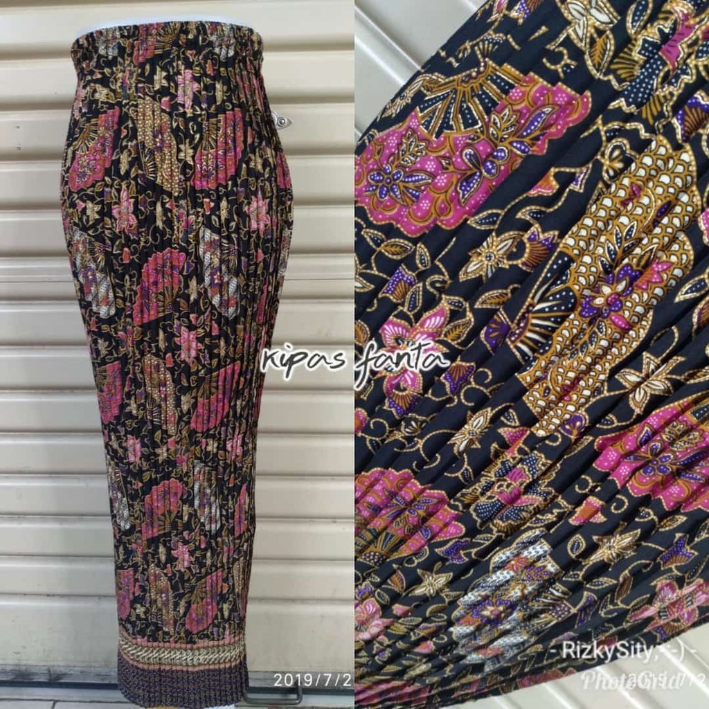 Terlengkap] Rok Plisket Batik - Original / Bawahan Kebaya / Rok Songket Prisket