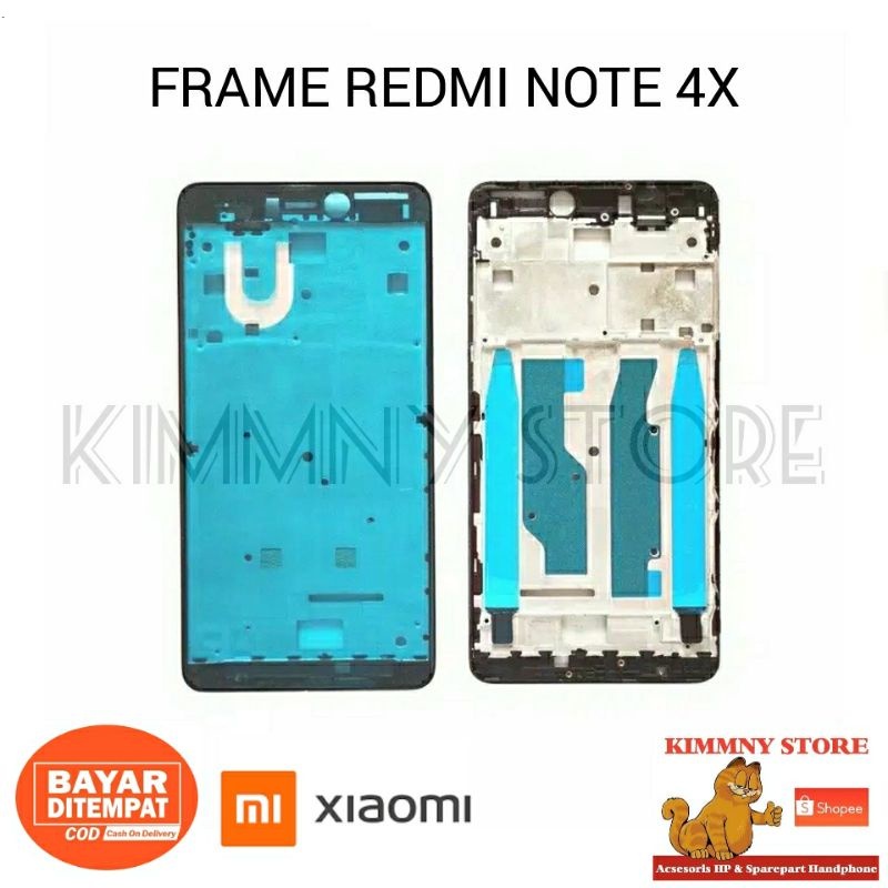 FRAME BEZEL BEZZEL BEZEL TULANG TENGAH TATAKAN LCD XIAOMI REDMI NOTE 4X / NOTE 4 SNAPDRAGON ORIGINAL