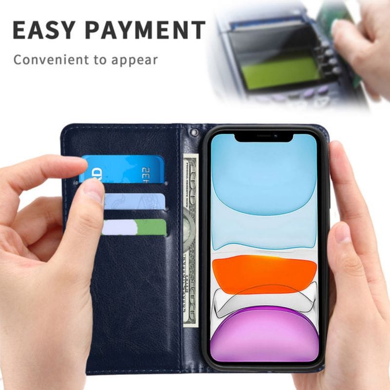 CASE DOMPET VIVO Y51 LEATHER CASE PREMIUM-FLIP WALLET CASE KULIT UNTUK VIVO CASING DOMPET FLIP COVER LEATHER SARUNG BUKU HP