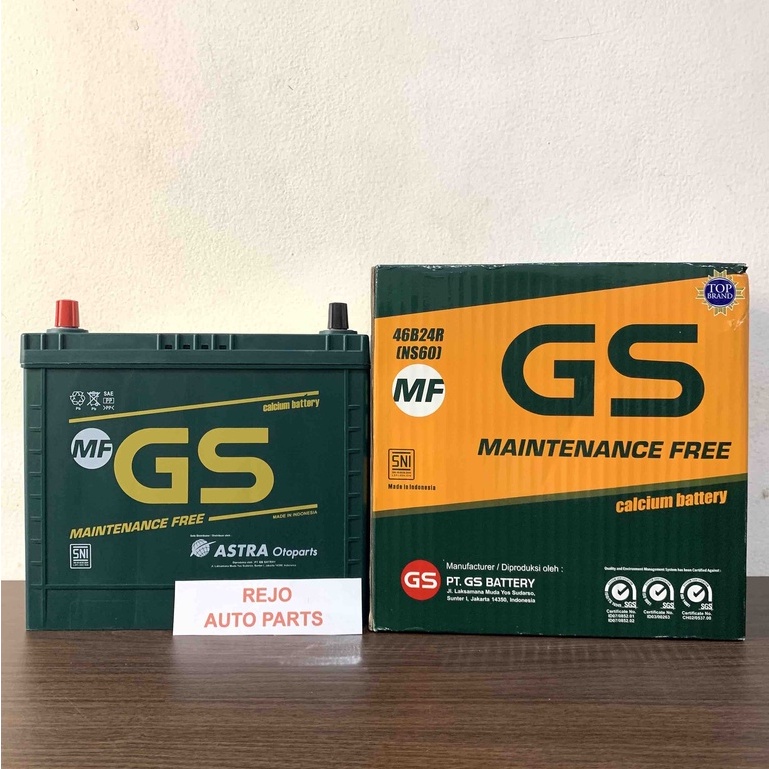 Jual Aki GS MF / Kering Astra NS-60,NS-60L,NS-60L(S) | Shopee Indonesia