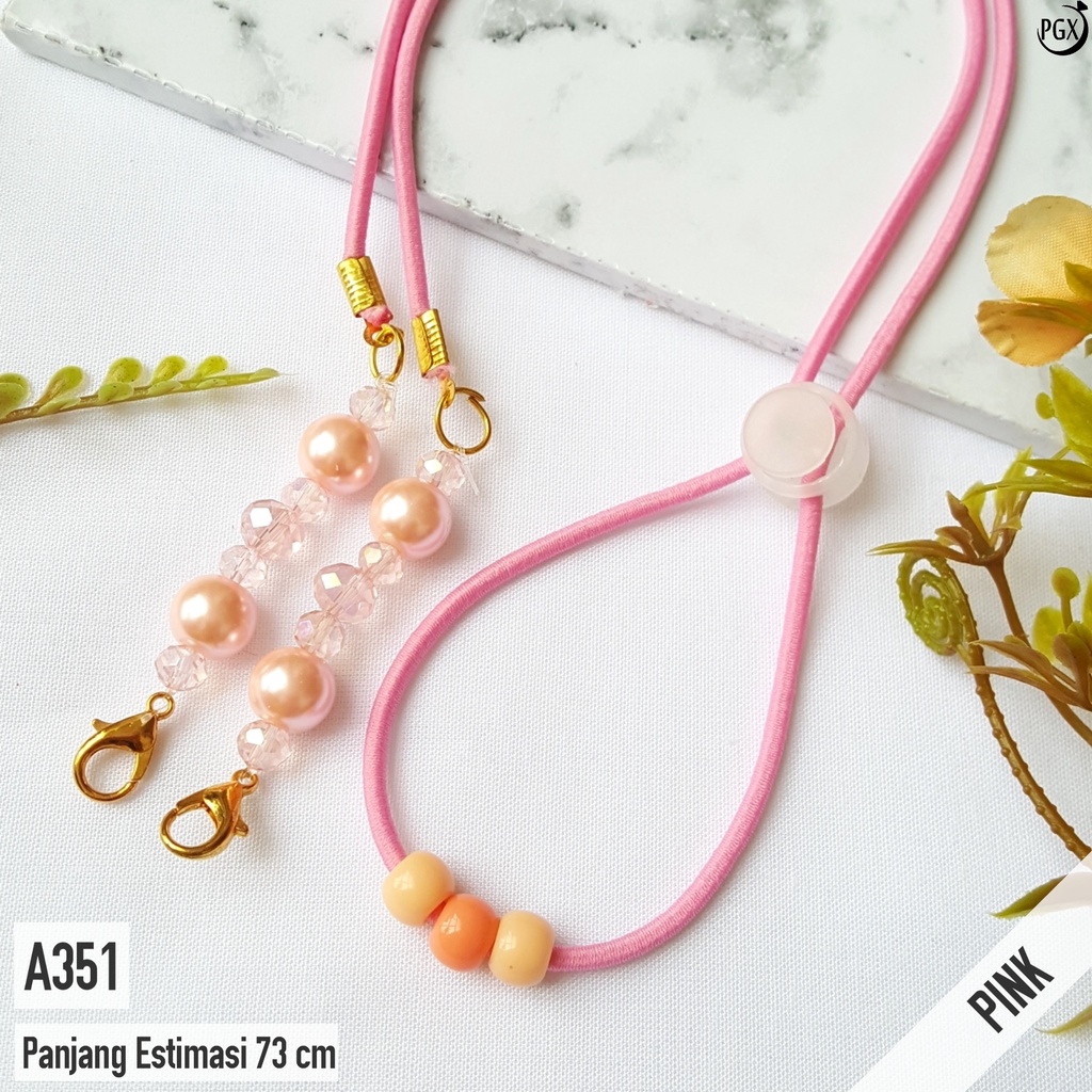 PGX Strap Masker 2in1 Konektor Headloop Tali Masker Kalung Masker Rantai Aksesoris Fashion - A351