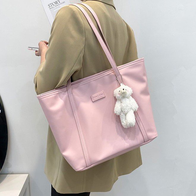 CR 7745 RISCE TAS TOTE GANTUNGAN BONEKA IMPORT WANITA CEWEK PEREMPUAN JAKARTA BATAM