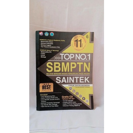 

BUKU SBMPTN TOP 1 SAINTEK (PRELOVED)-BUKU PERSIAPAN SBMPTN