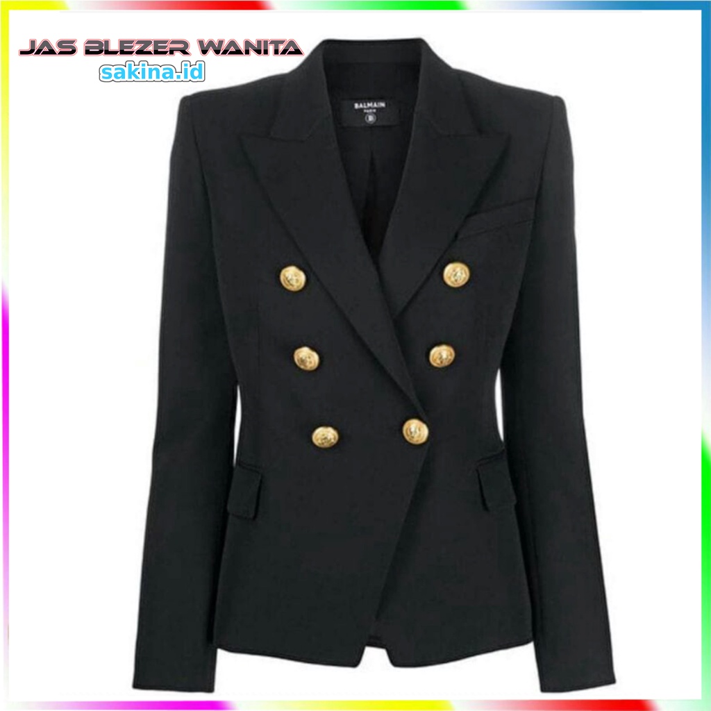 Jas Wanita Kancing 6 Model Terbaru Original Premium Terkren Termurah Terlaris Saat Ini - Jas Wanita 