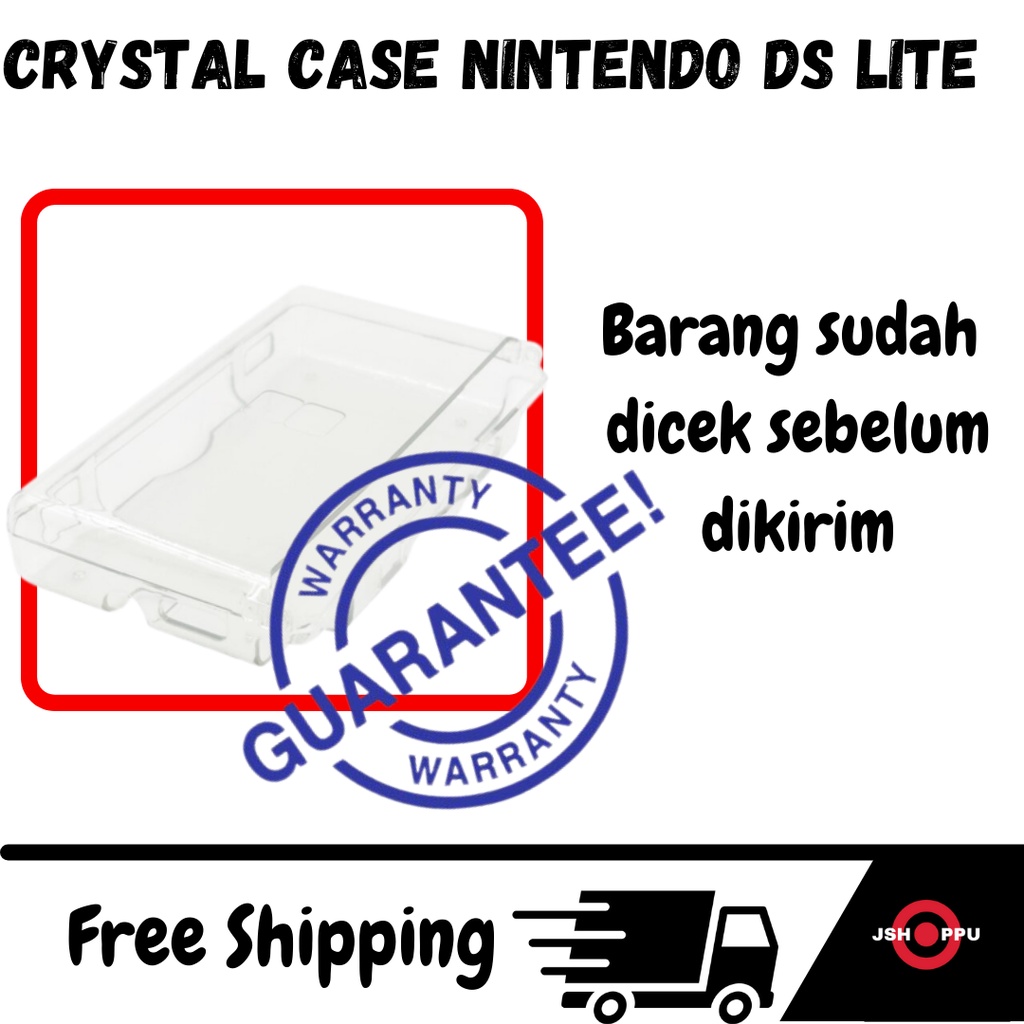 CASE NDS LITE HARD CASE NDSLITE CRYSTAL MIKA TRANSPARANT NINTENDO DSL NDSL